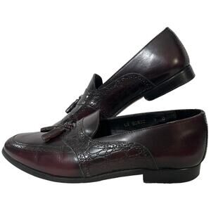 Stuart McGuire 0V60432 Brown Leather Tassels Loafers Slip-on Shoes Men Size 9D